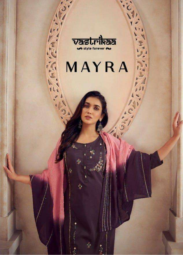 vastrikaa mayra series 192-197 chinon silk readymade suit