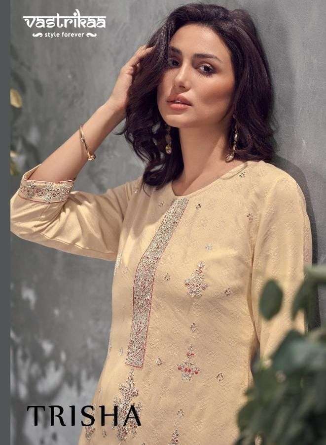 vastrikaa trisha series 224-229 viscose dobby readymade suit