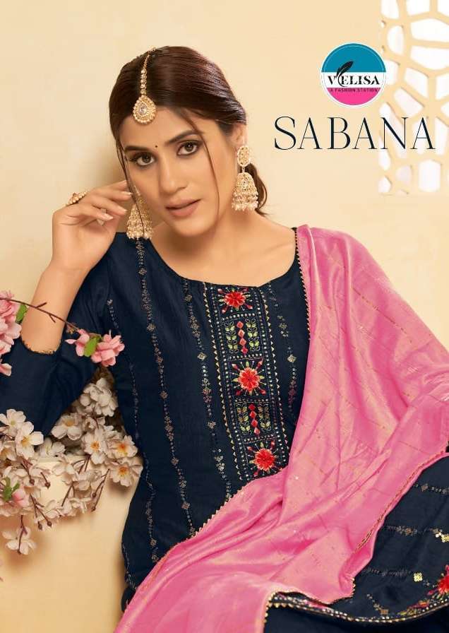 velisa sabana series 3001-3004 pure parampara silk suit