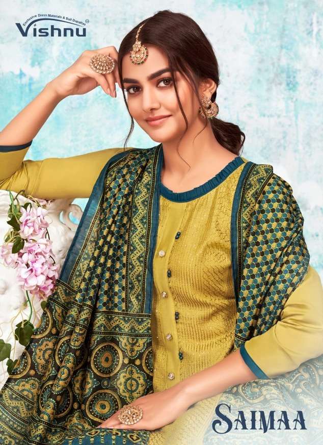 vishnu impex saimaa series 41001-41012 heavy gadwal suit