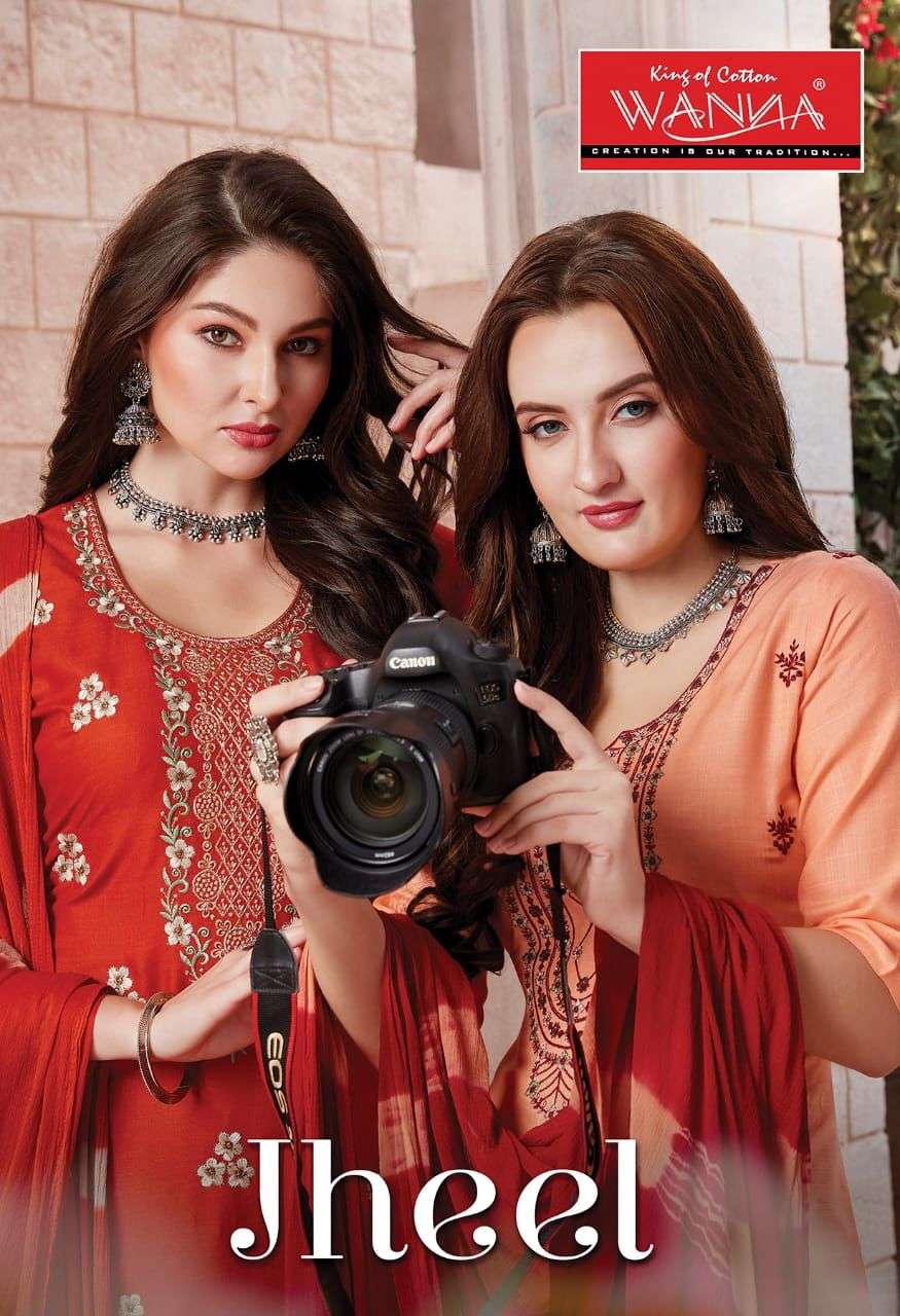 Wanna jheel series 5301-5308 rayon slub readymade suit 