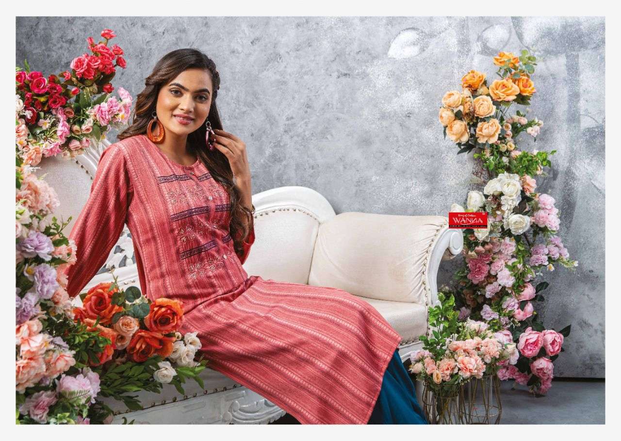 Wanna koyal series 401-406 heavy lining kurti 