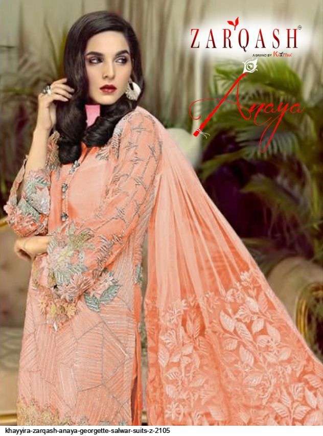 Zarqash Anaya z-2150 faux georgette suit 