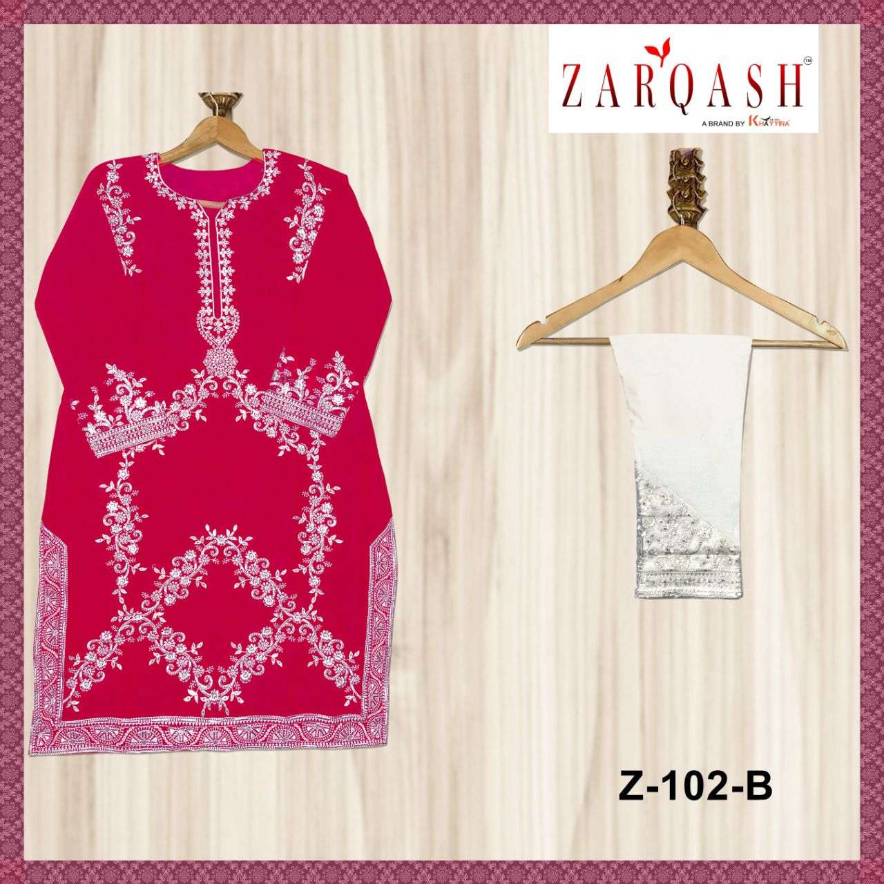 Zarqash Luxuria Vol-1 z-102 faux georgette kurti