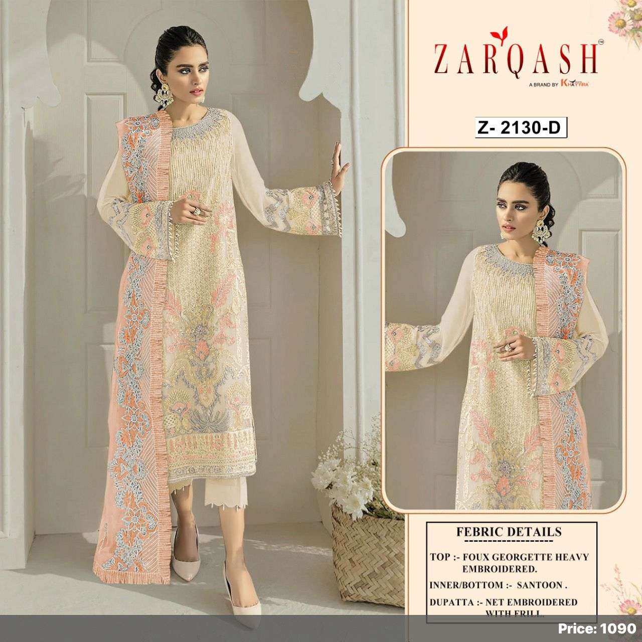 Zarqash Mehak z-2130 faux georgette suit