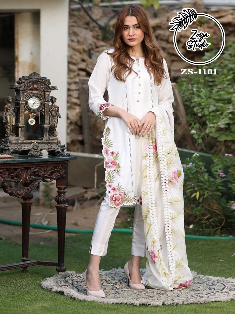 ZOYA STUDIO ZS-1101 DESIGNER PURE GEORGETTE SUIT 