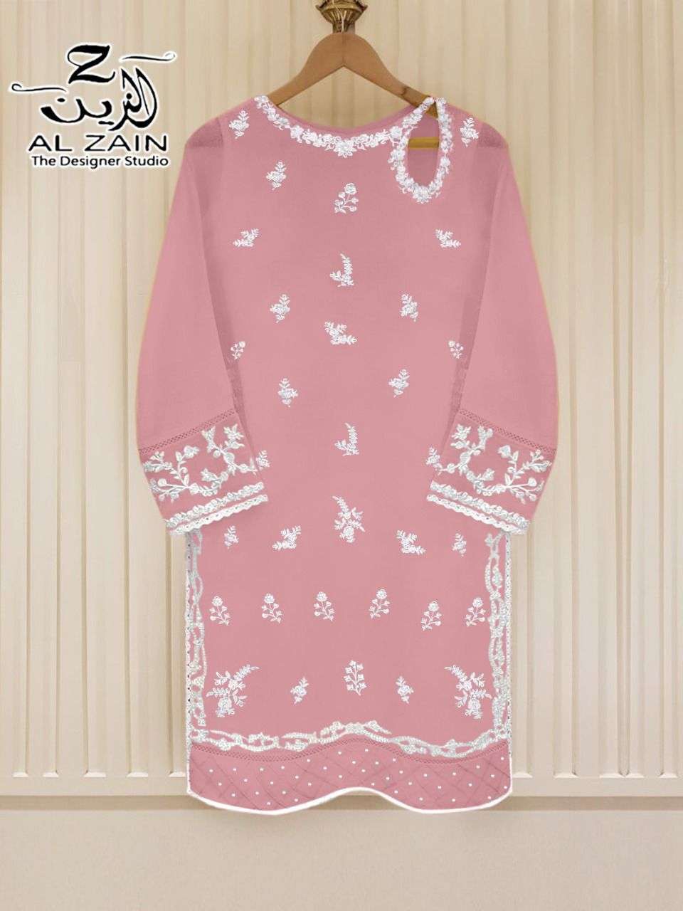 al zain 272707 faux georgette readymade suit