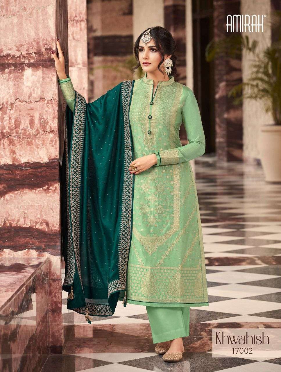 amirah khwahish vol 2 designer dola silk suit 