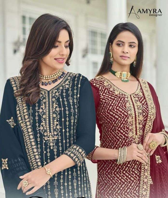 amyra designer sofiya vol 2 series 505-508 real blooming georgette suit