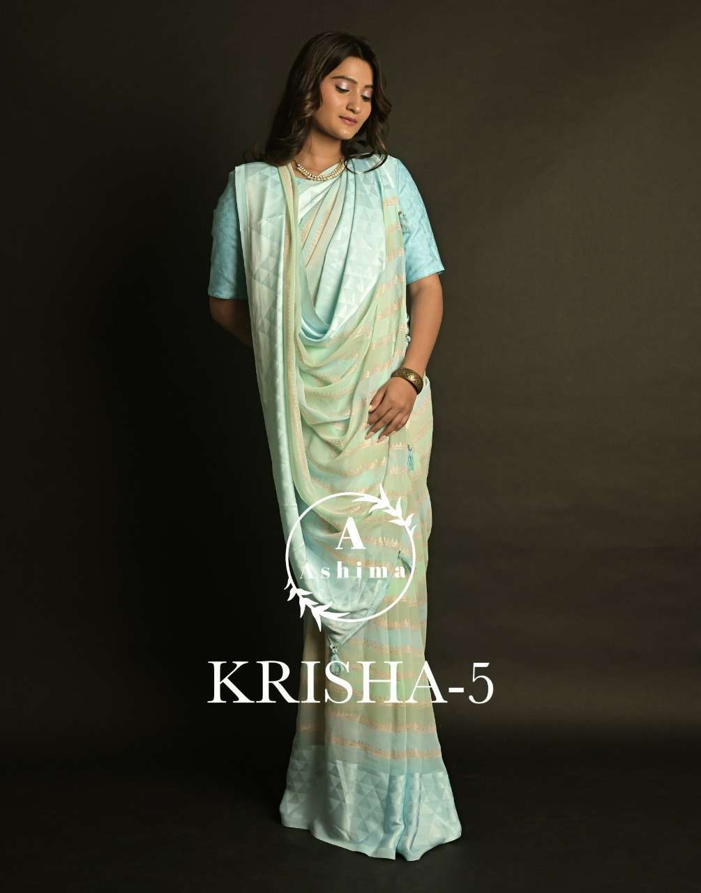 ashima krisha vol 5 series 5601-5608 georgette saree 