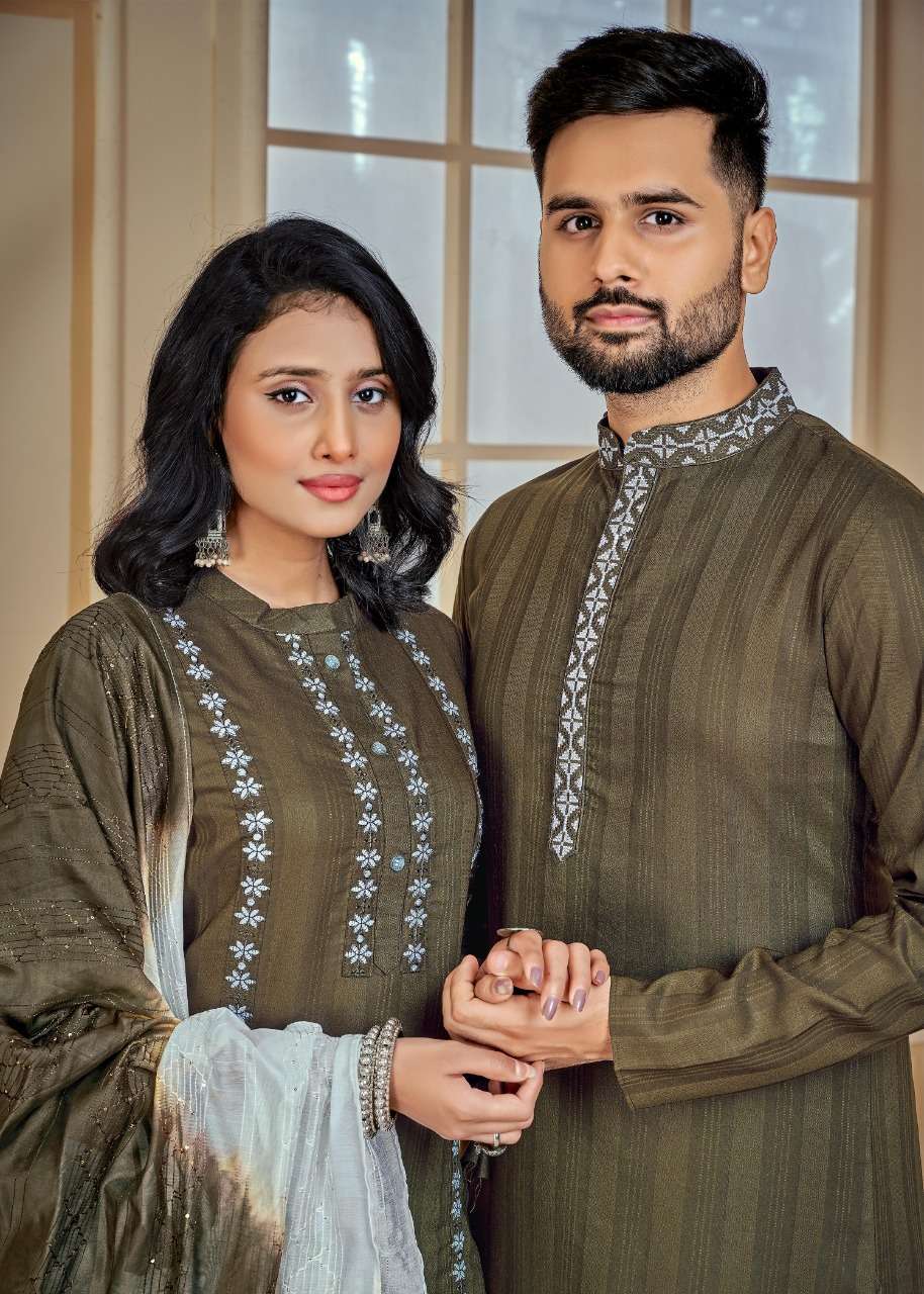 banwery couple goals series 1001-1006 cotton readymade suit