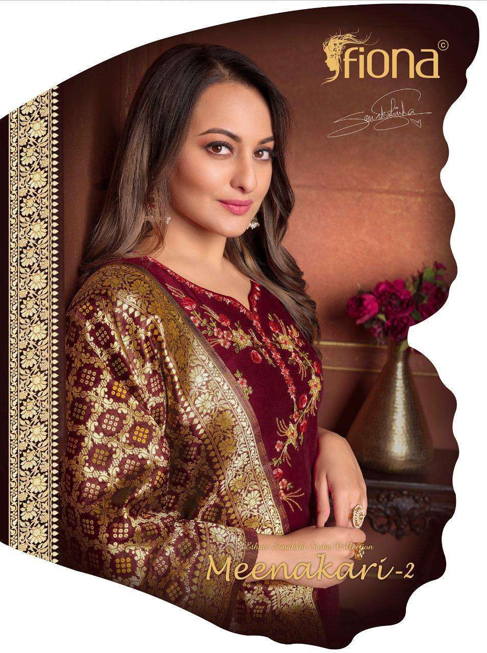 fiona meenakari vol 2 series 10021-10028 bemberg silk suit 