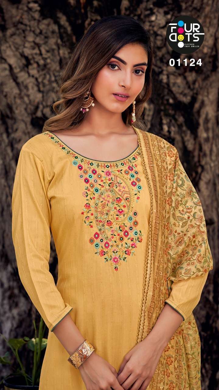 fourdots janki vol 3 series 01121-01124 heavy parampara suit