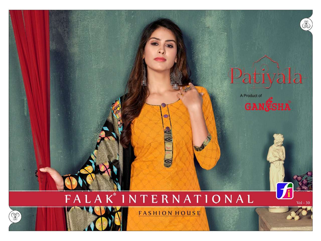 Ganesha Patiyala Vol-30 series 80006-80017 pure cotton suit