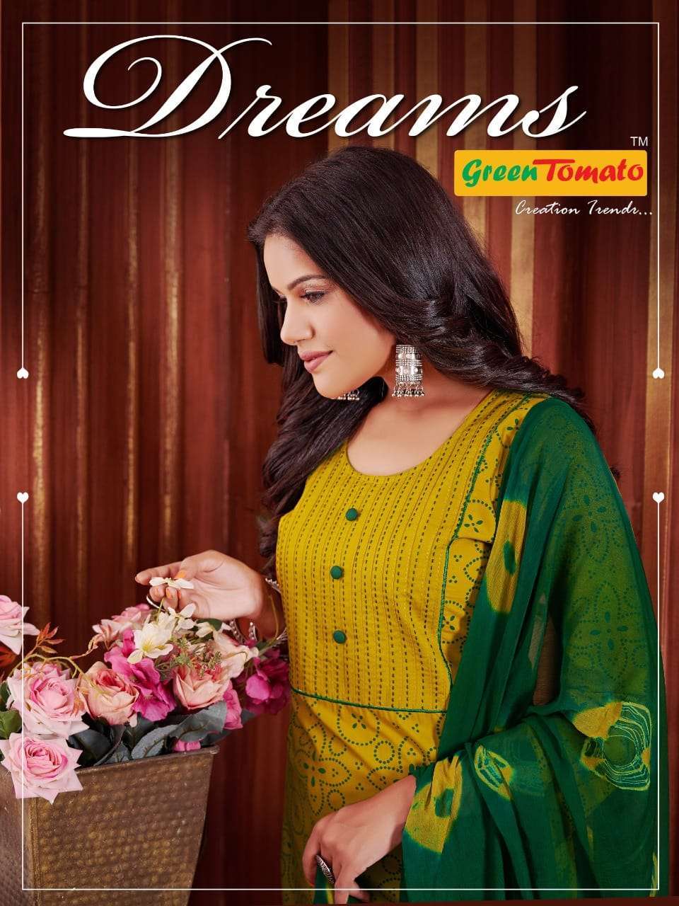 green tomato dreams patiyala series 001-008 heavy cotton readymade suit