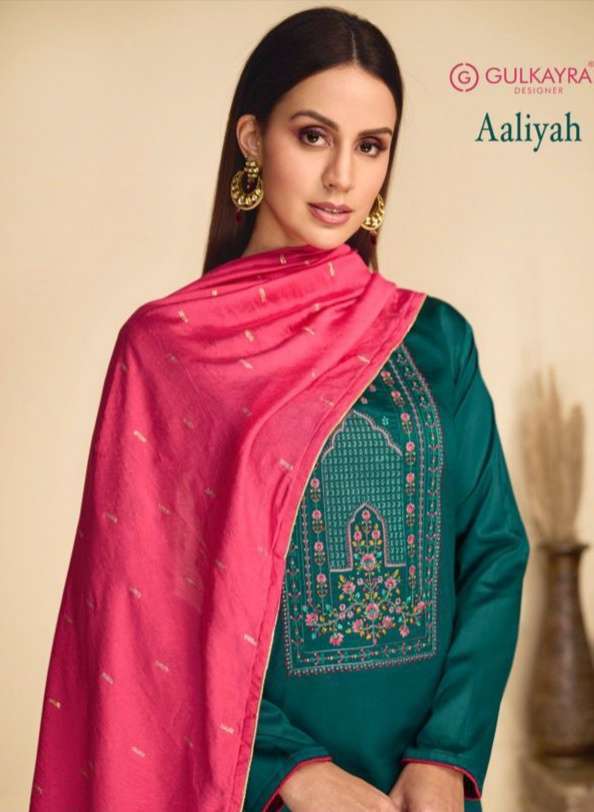 gulkayra aaliyah series 7157-7162 jam silk suit 
