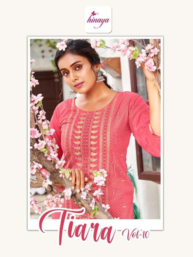 hinaya tiara vol 10 series 001-008 rayon slub kurti