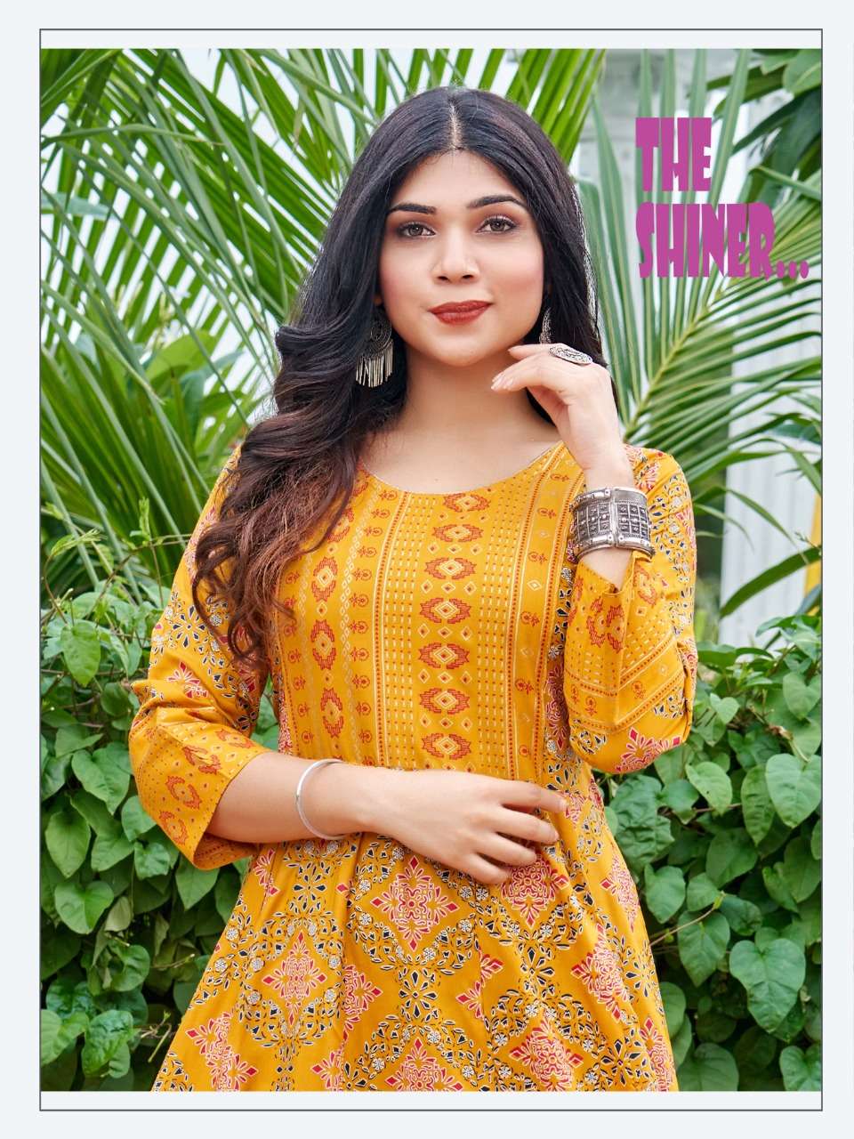hirwa sunlight vol 1 series 01-10 14 kg heavy rayon kurti 