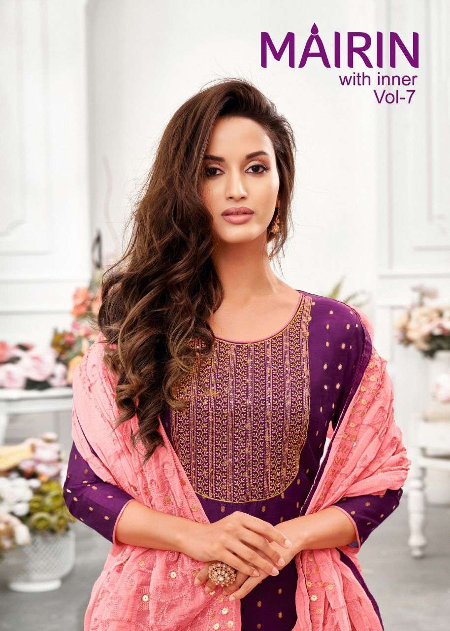 kapil trendz mairin vol 7 series 42001-42012 modal butti suit