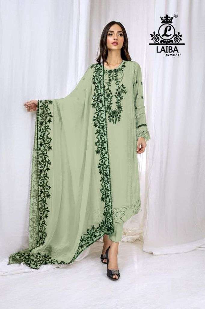 laiba am vol 117 pure georgette readymade suit