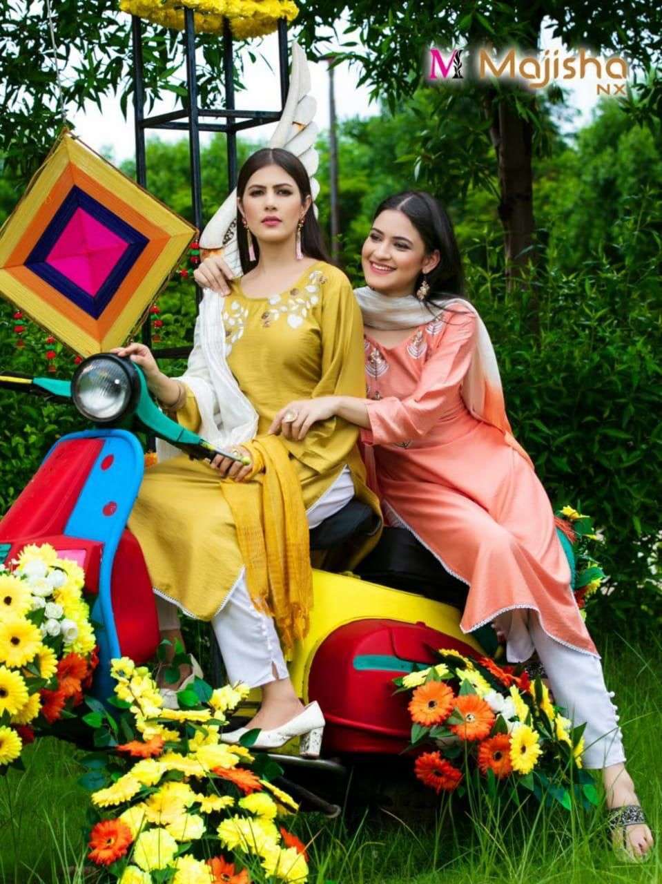 majisha nx serina vol 1 series 101-106 viscose silk readymade suit