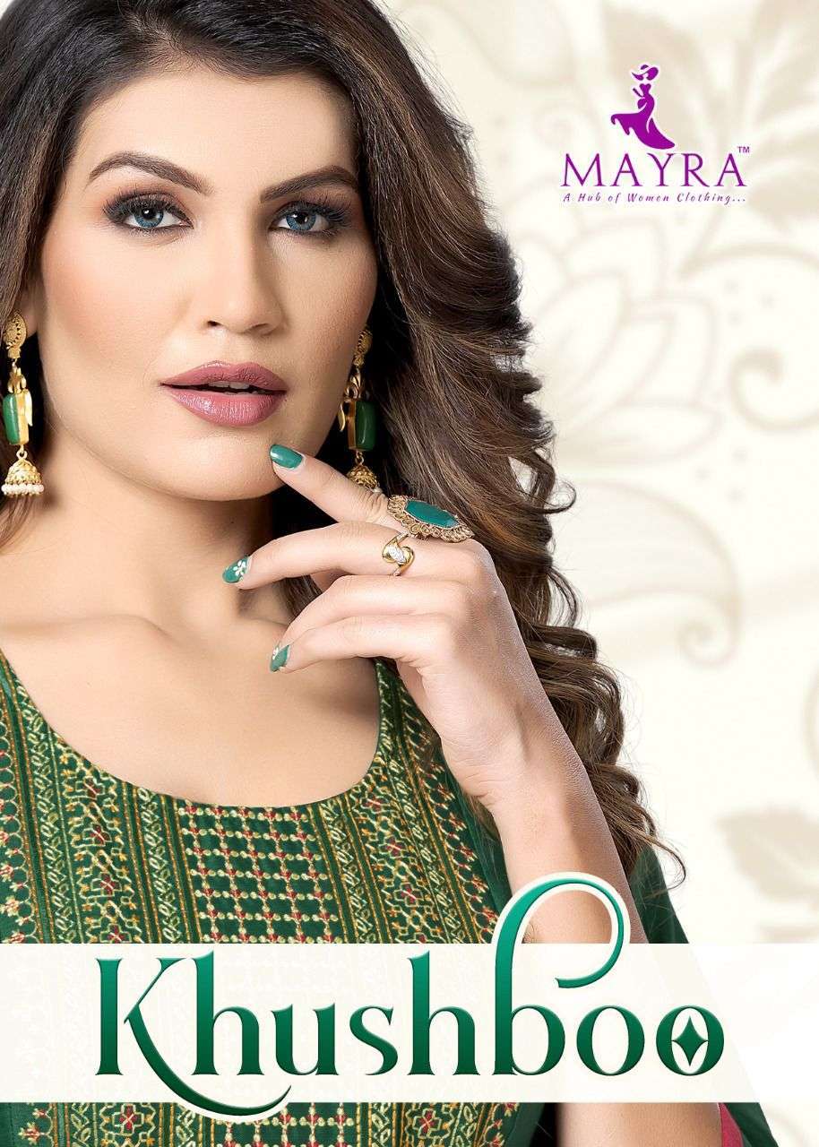 mayra khushboo series 2101-2108 rayon liquid slub kurti