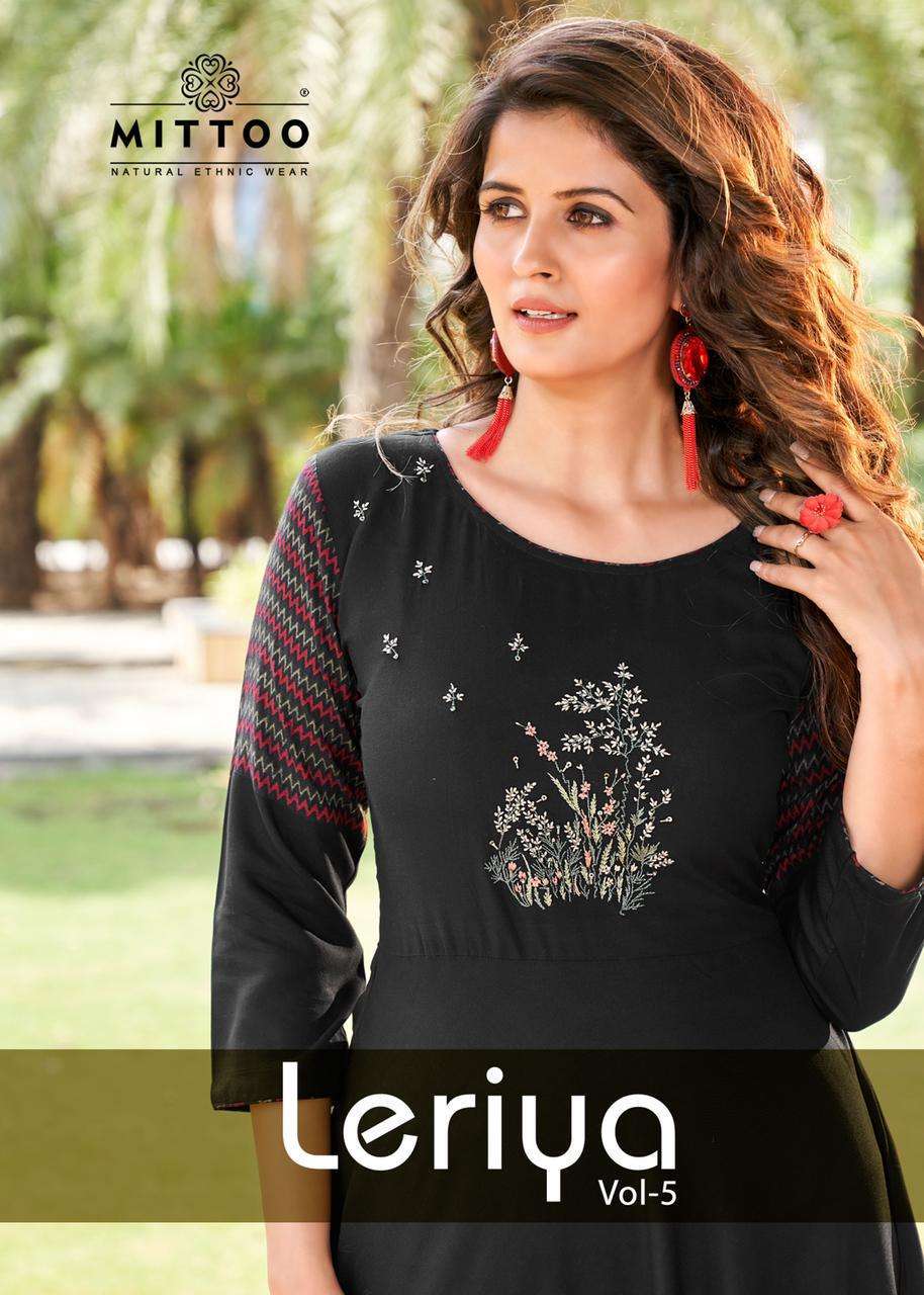 mittoo leriya vol 5 series 1025-1030 heavy rayon kurti