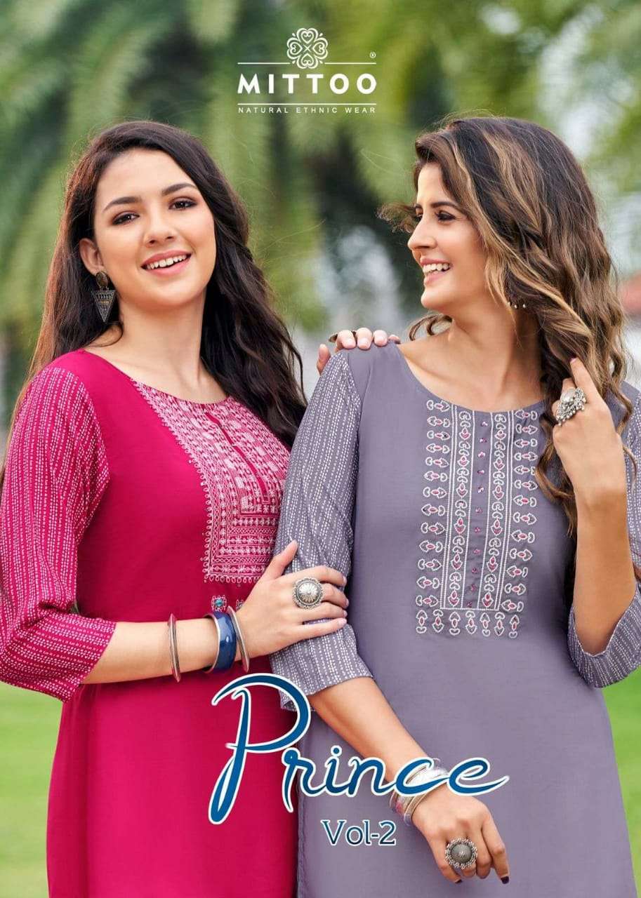 mittoo prince vol 2 series 1063-1068 heavy rayon kurti 