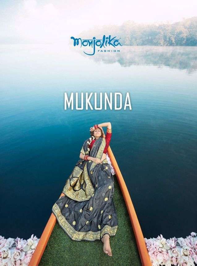 monjolika mukunda series 3501-3506 banarasi silk saree