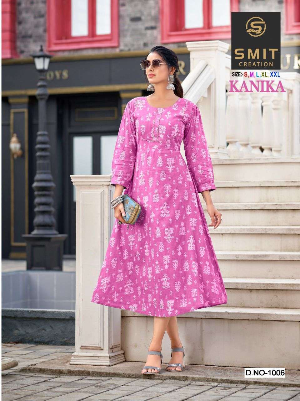 poonam kanika series 1001-1006 pure mul mul kurti
