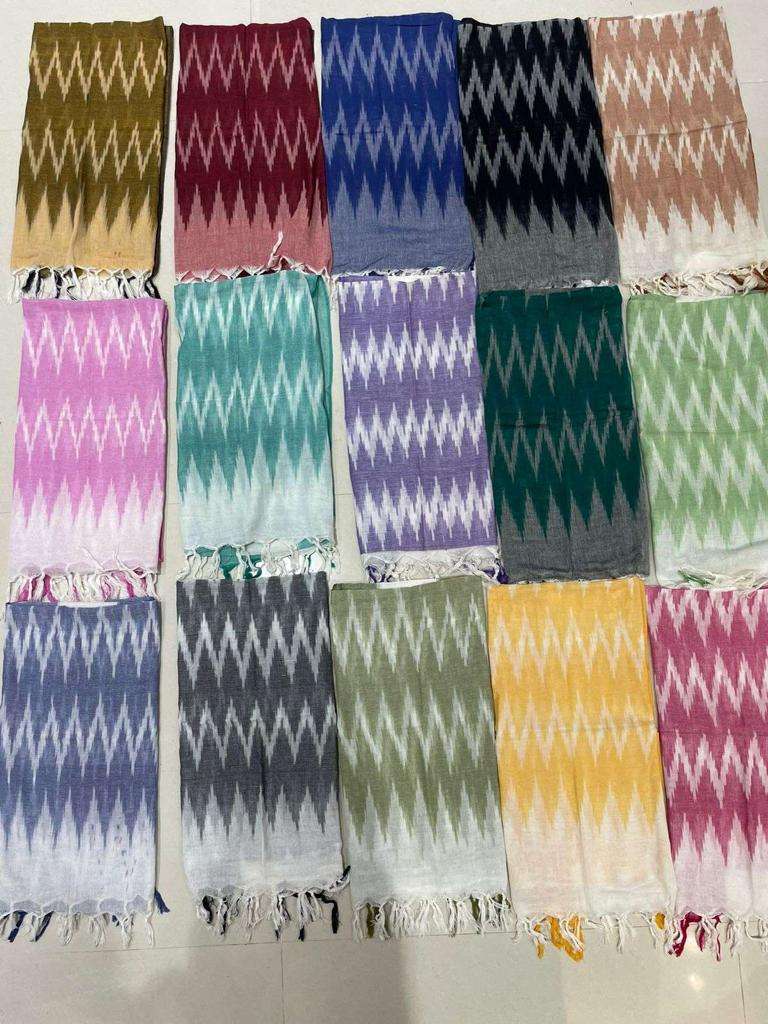 prg 009 cotton ikkat weave dupatta