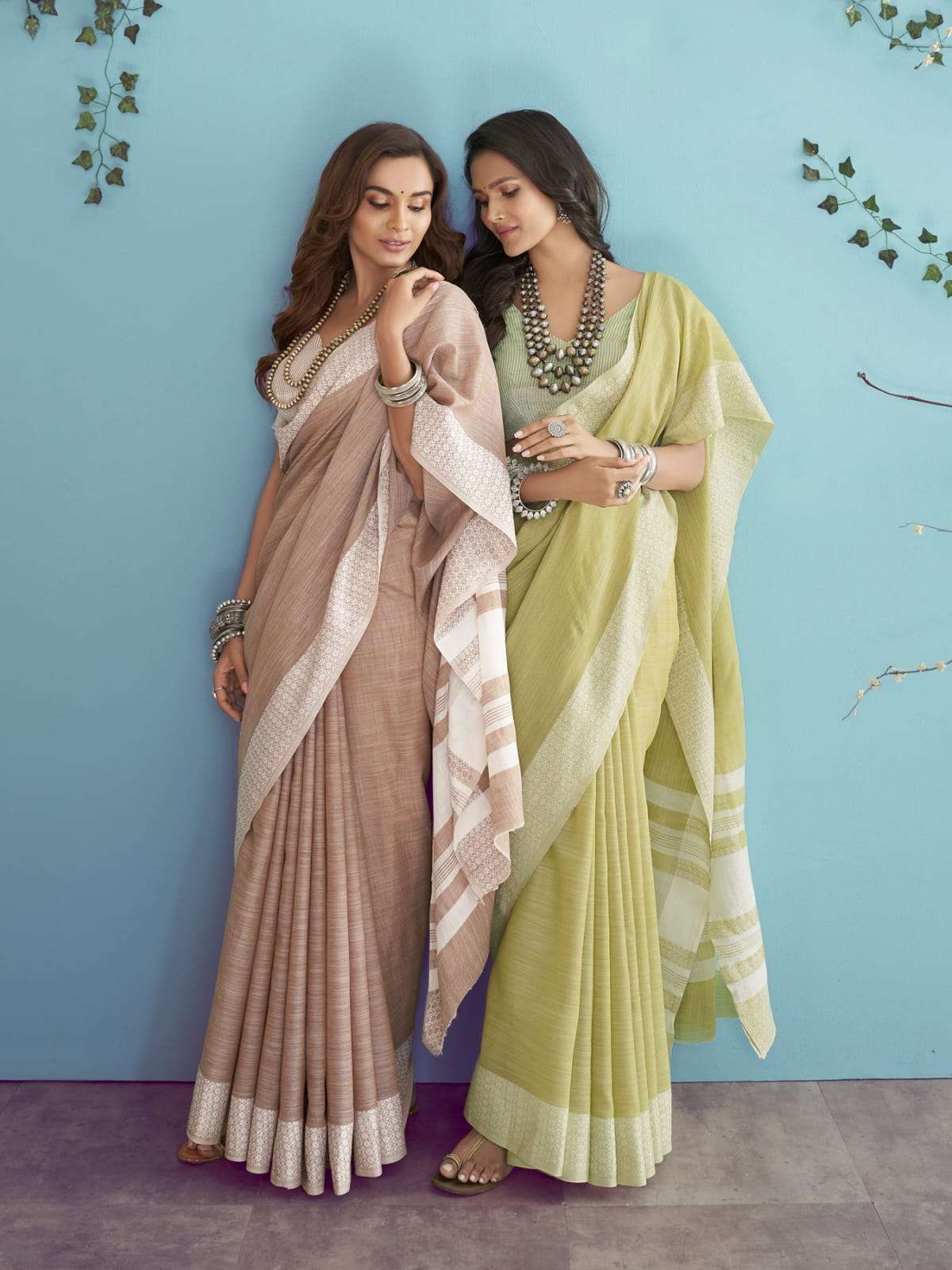 rajpath aarzoo series 44001-44006 soft linen silk saree