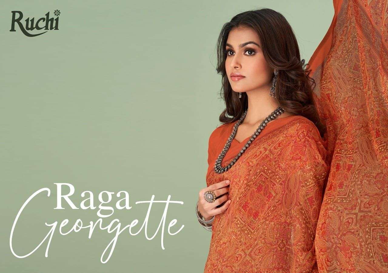 ruchi ragaa georgette series 16501-16503 georgette saree