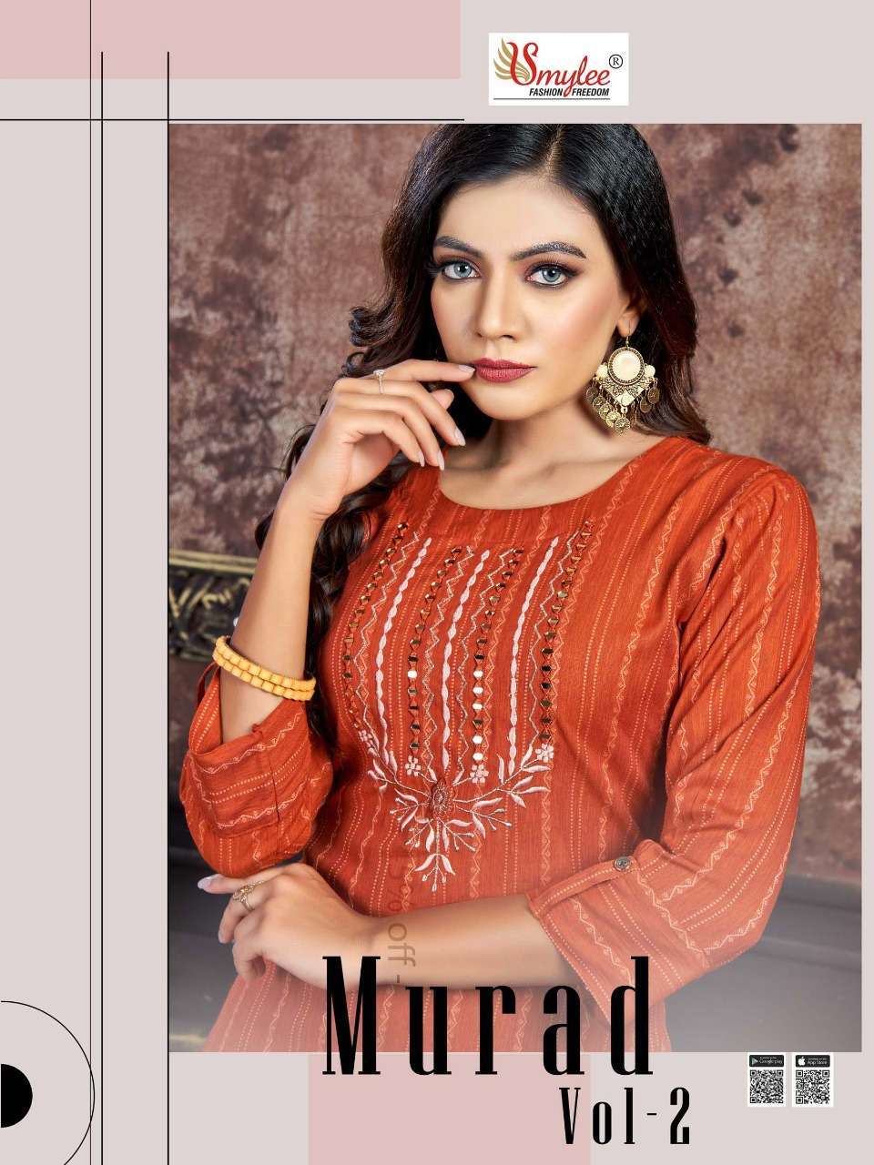 rung murad vol 2 series 01-08 heavy weaving rayon kurti
