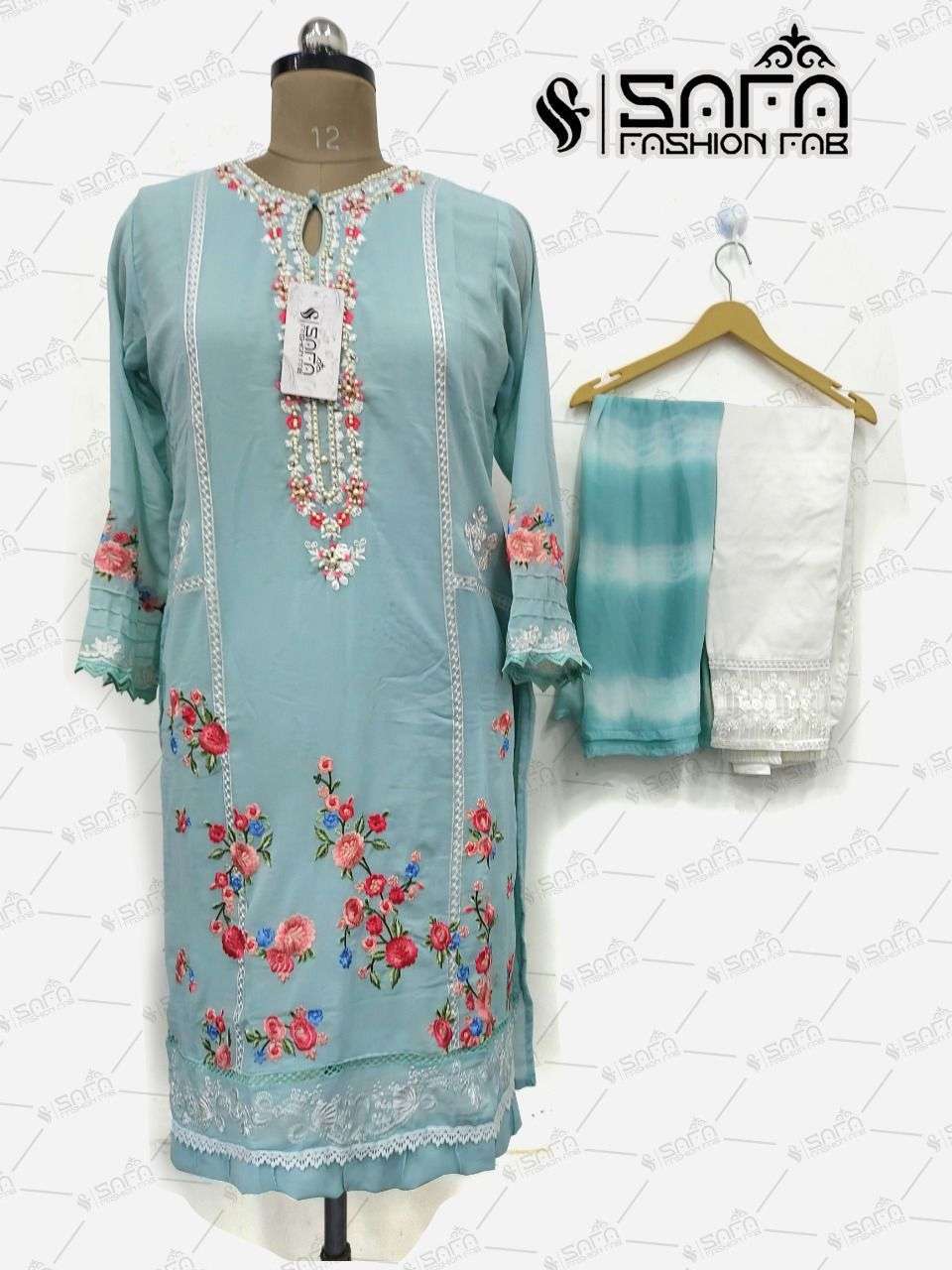 safa fashion 1042 heavy georgette readymade suit