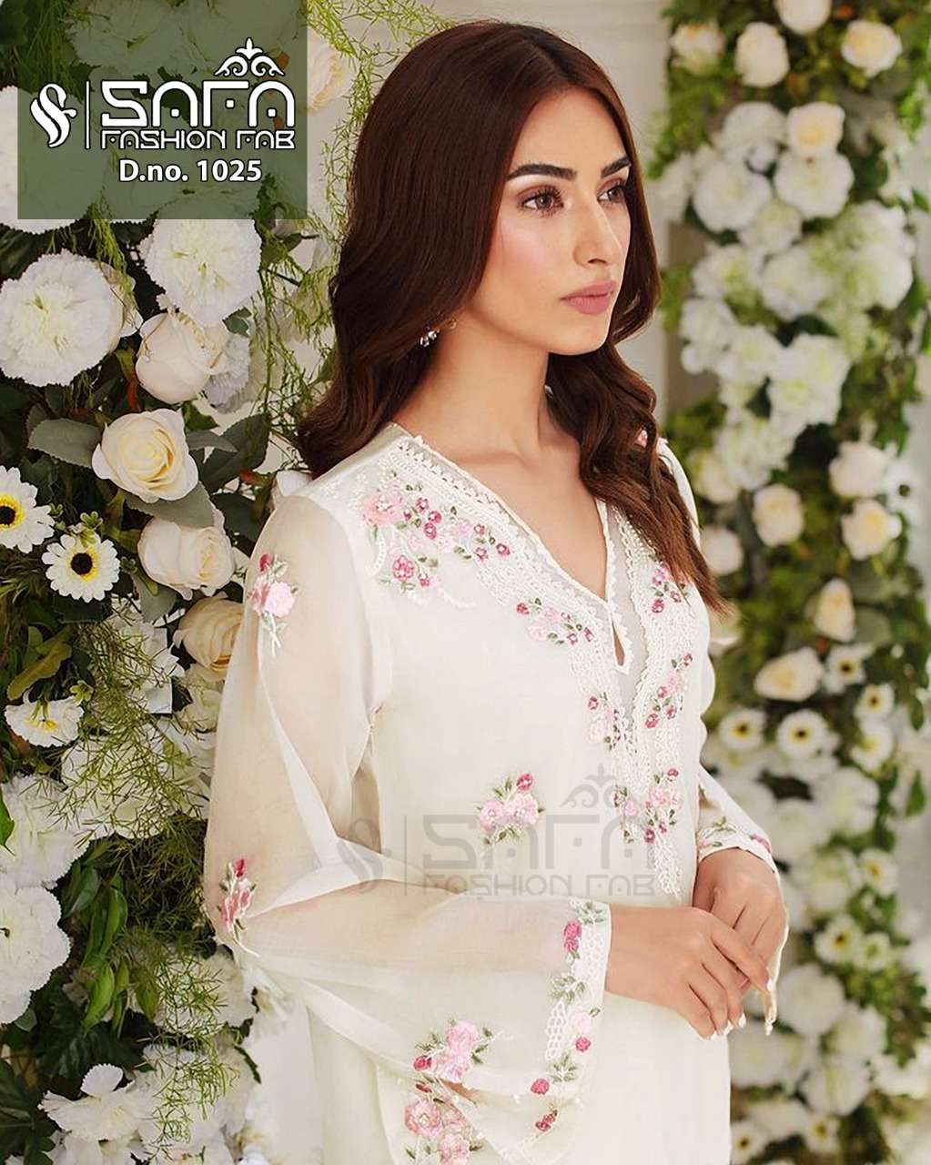 SAFA FASHION FAB 1025 DESIGNER HEAVY GEORGETTE READYMADE SUIT 