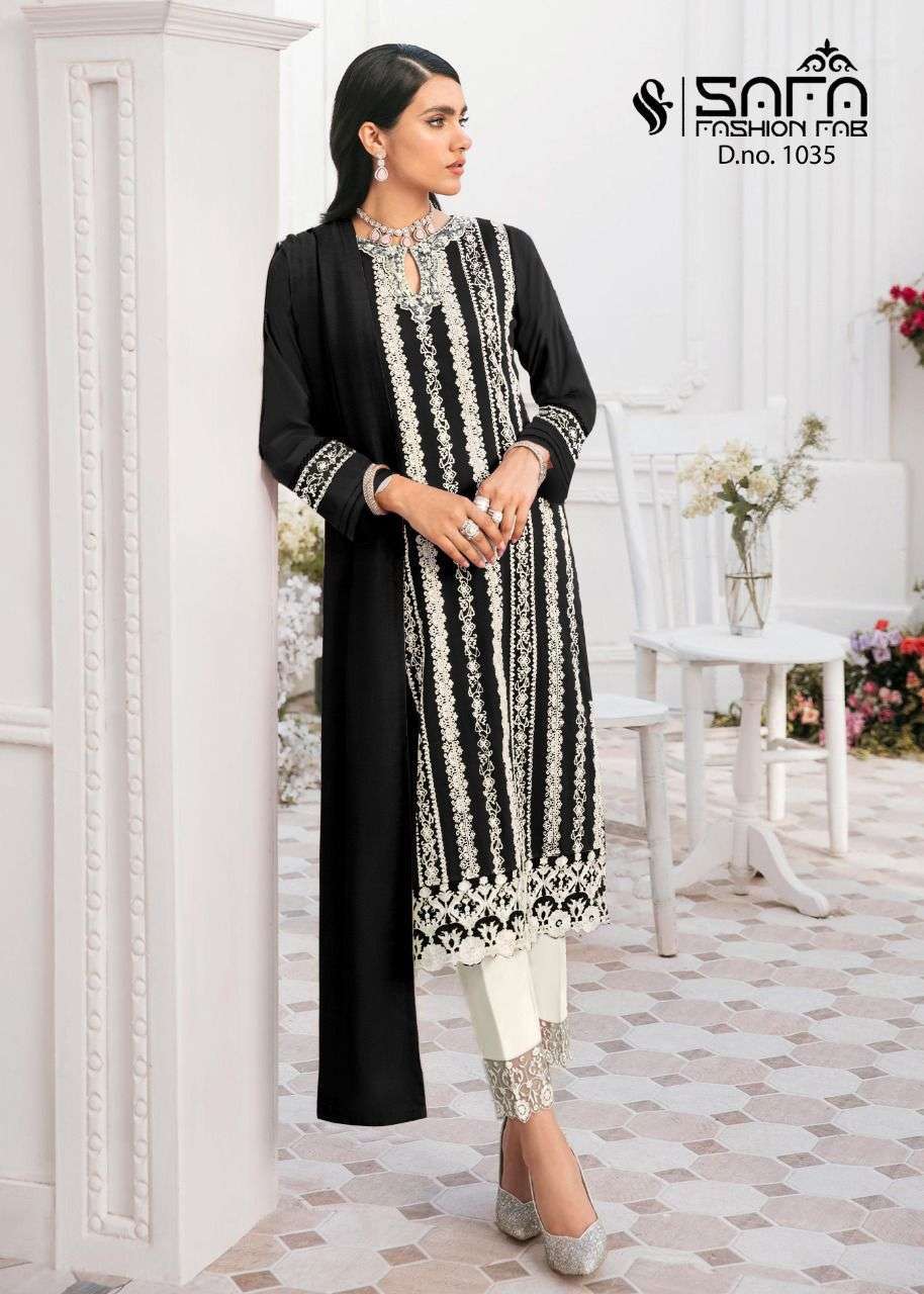 safa fashion fab 1035 heavy georgette readymade suit