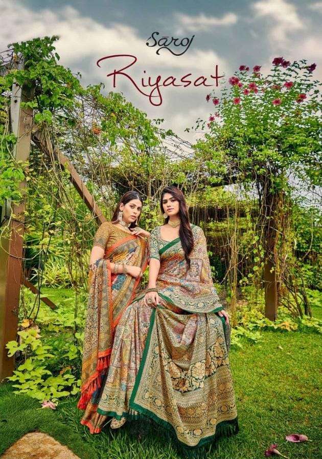 saroj riyasat series 1001-1008 katti silk saree