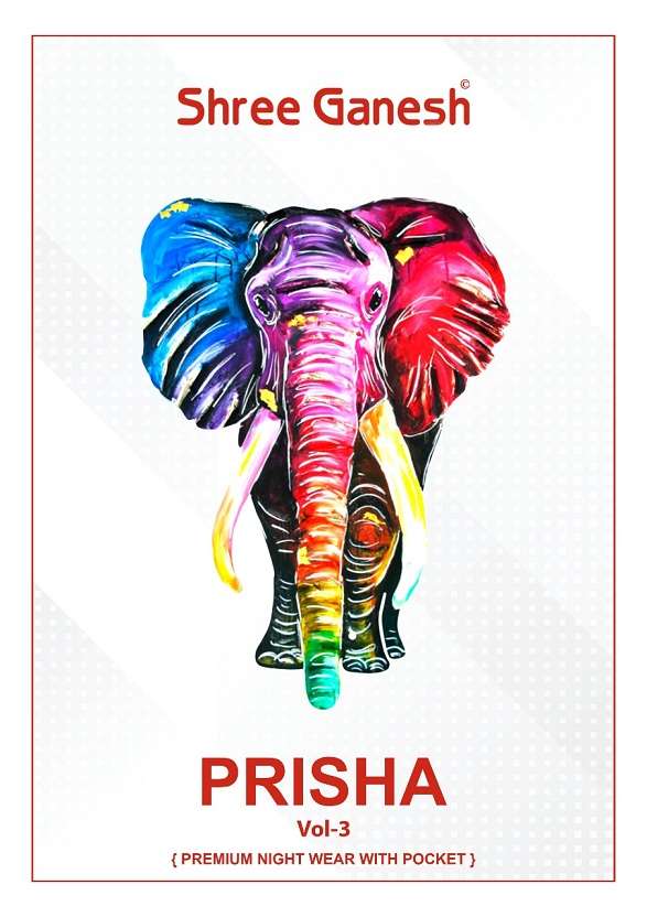 Shree Ganesh Prisha Vol-3 series 1187-1192 pure cotton night suit