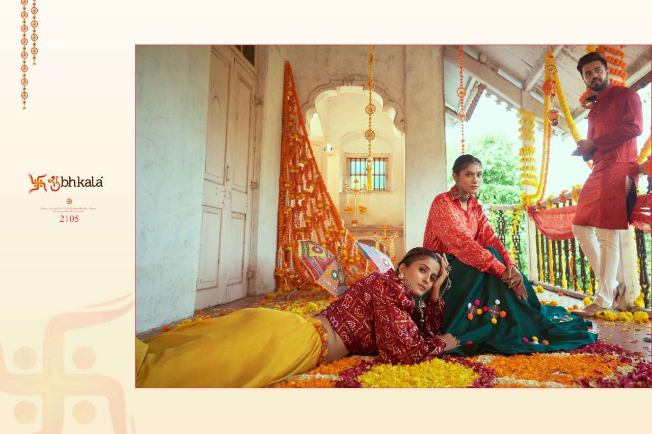 shubhkala raas vol 3 series 2101-2108 embroidery crop top 