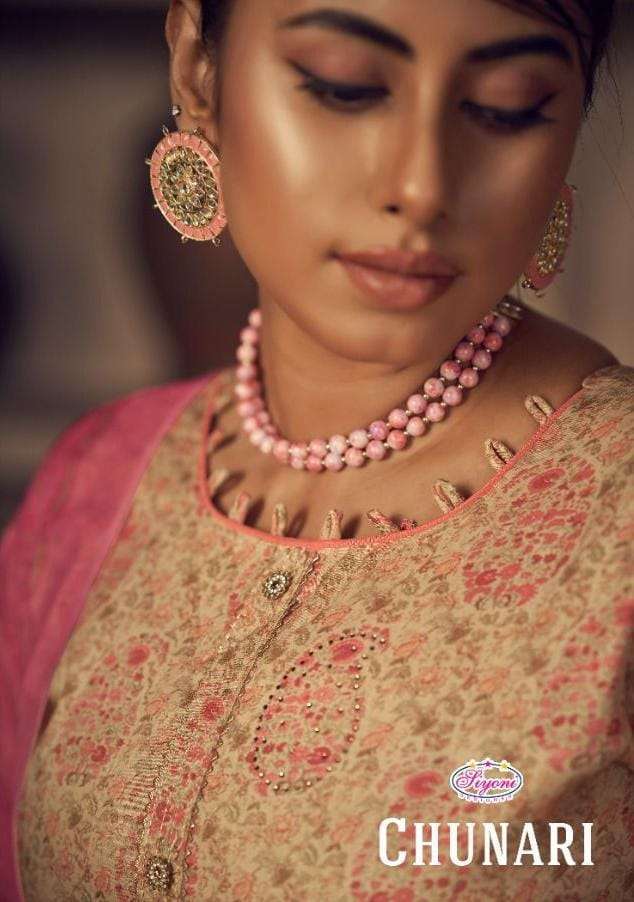 siyoni chunari series 40001-40008 pure jam cotton suit