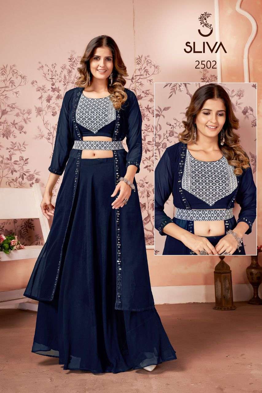 SLIVA SERIES 2501-2502 GEORGETTE KURTI