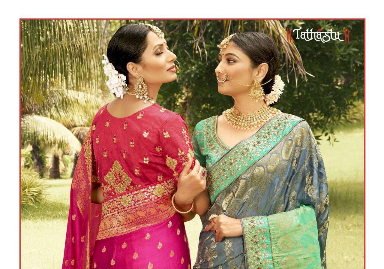 TATHASTU 100 SERIES DESIGNER GAJI SILK SAREE