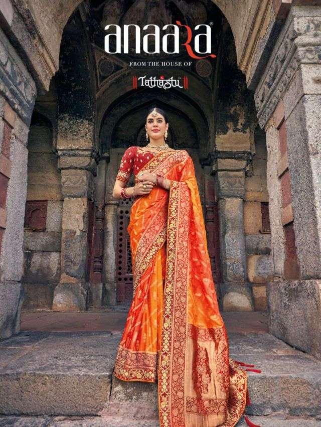 tathastu anaara series 5301-5312 pure dola silk saree