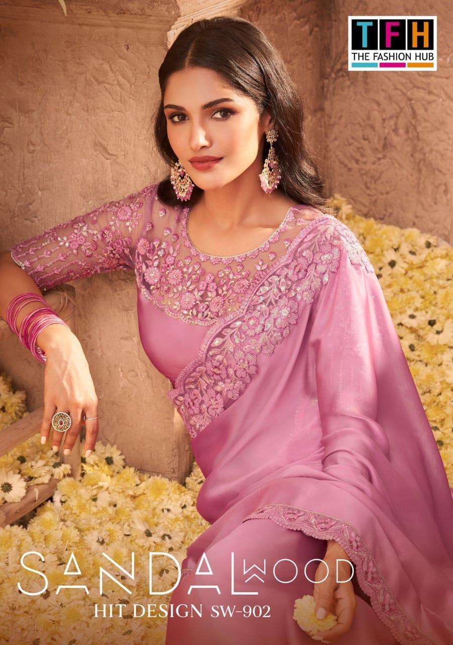 tfh sandalwaood hit design 902 colors oracle silk saree