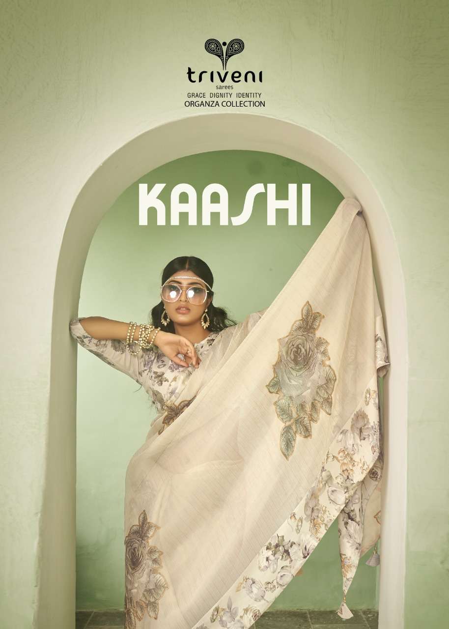 triveni kaashi series 34491-34498 organza saree