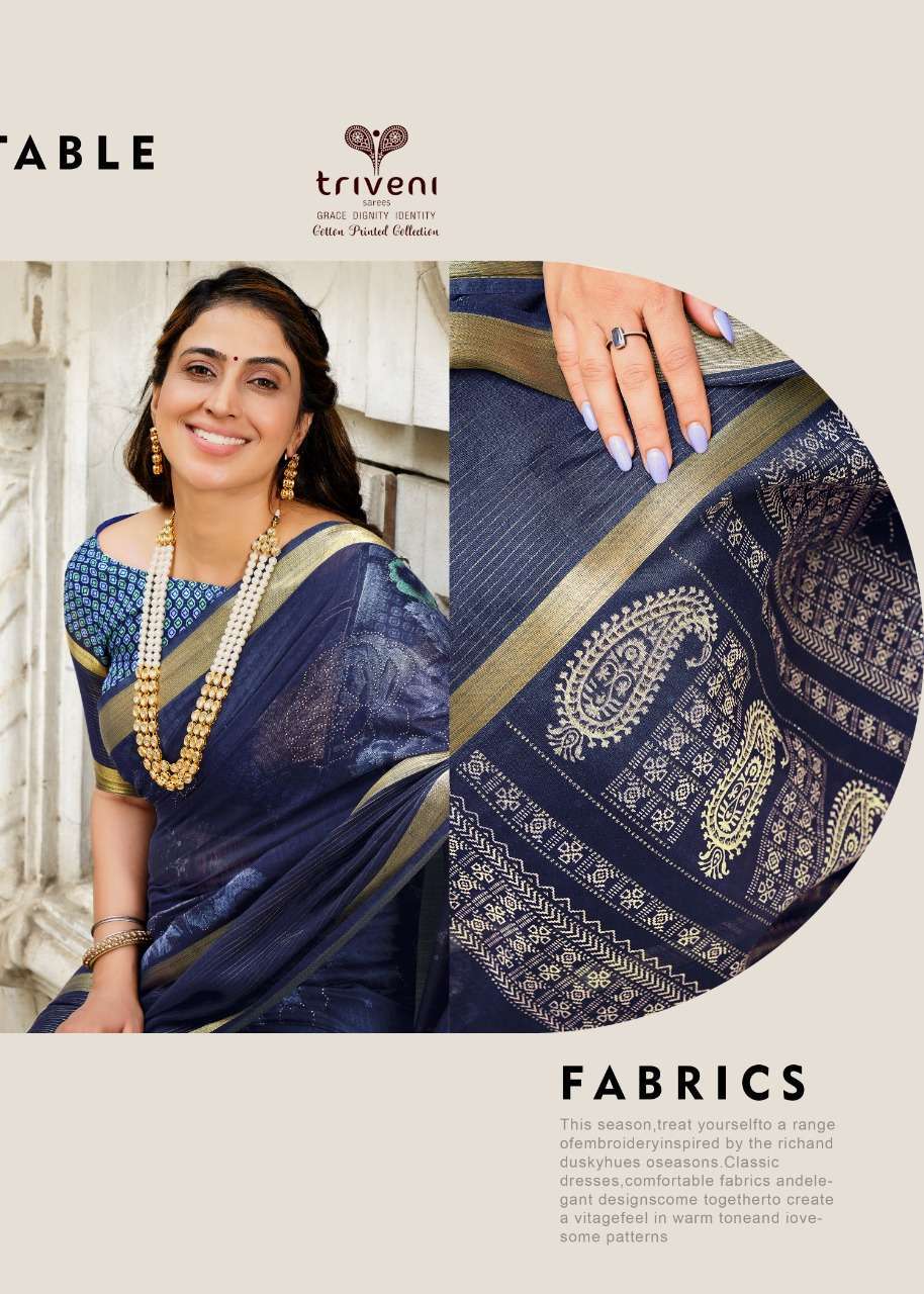triveni naari series 33837-33844 cotton saree
