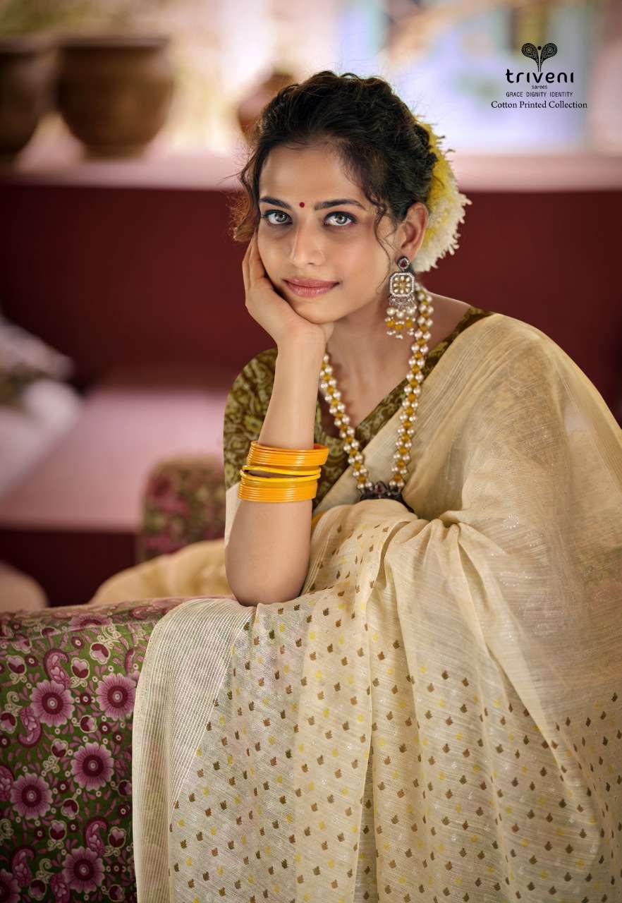 triveni somali series 15501-15508 cotton saree