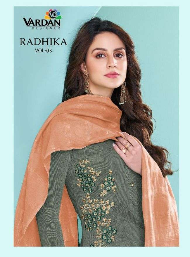 vardan designer radhika vol 3 series 19031-19033 massert cotton readymade suit