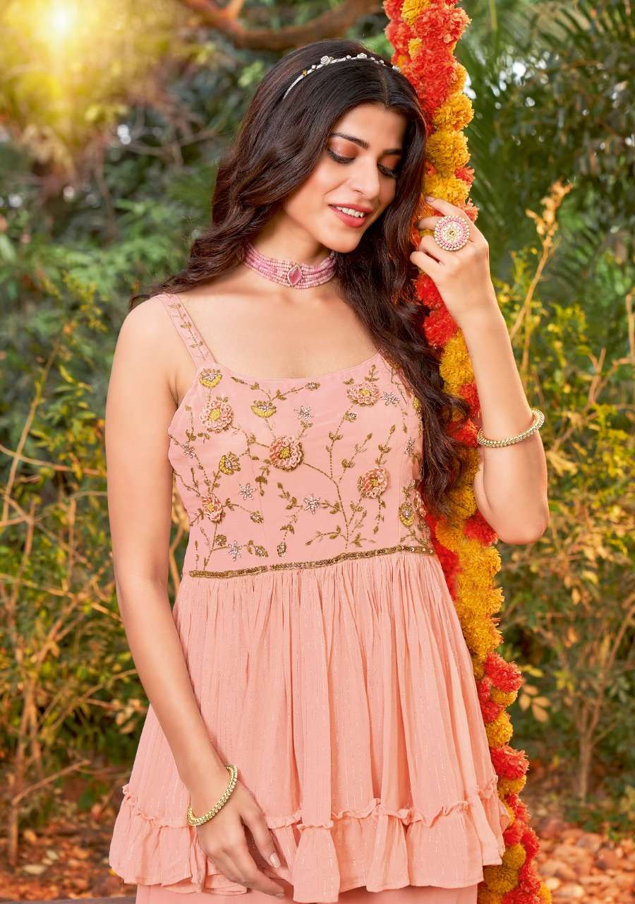 wanna udaan series 1001-1003 georgette sharara suit 
